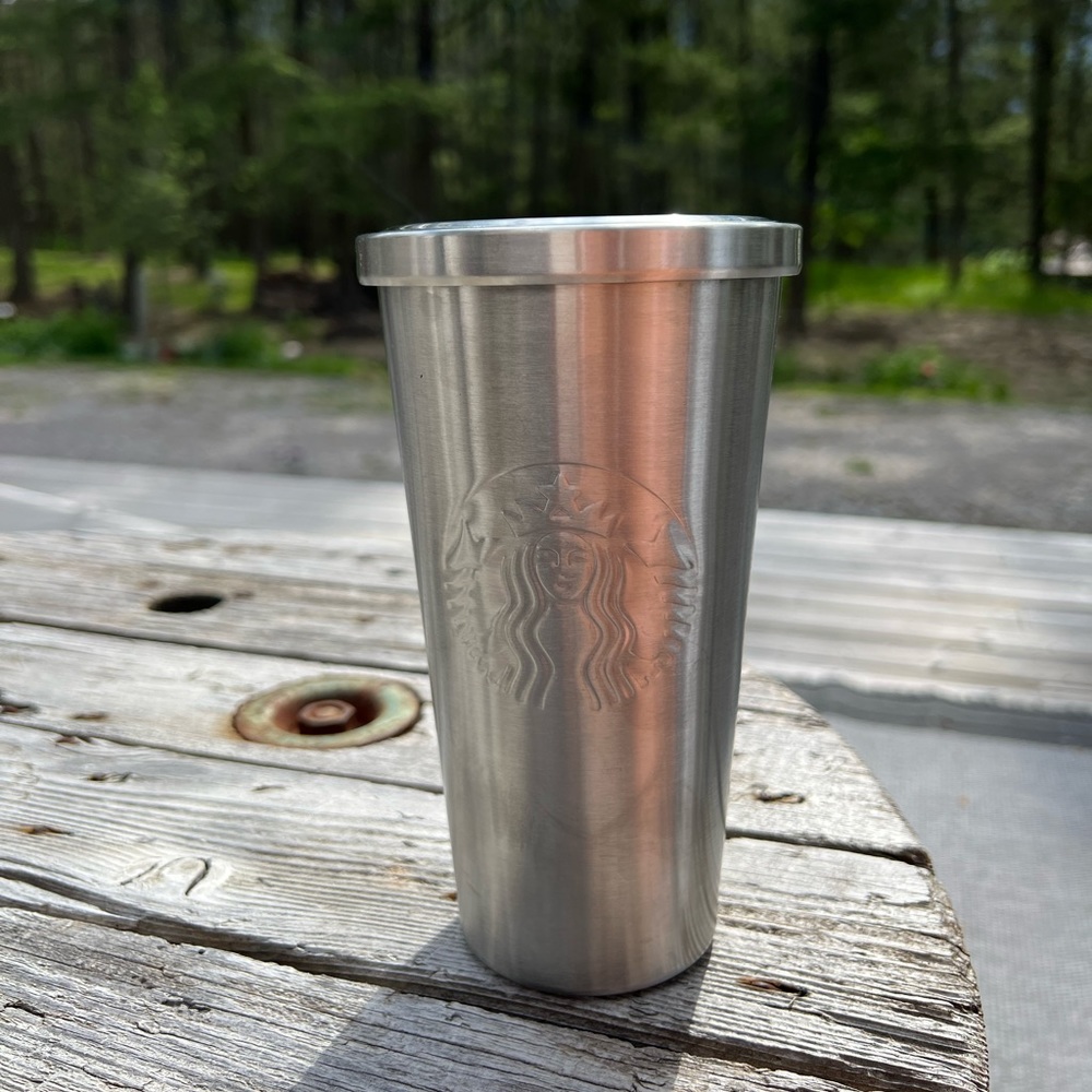 STARBUCKS / Stainless Steel Cold Tumbler Circa 2014